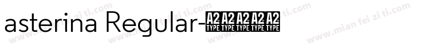 asterina Regular字体转换